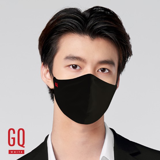 GQWhite™ Mask หน้ากากผ้า กันน้ำ สีดำ (หน้ากาก GQ Mask) #7