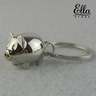 Ellastore123 พวงกุญแจ รูปหมูน่ารัก ขนาดเล็ก สําหรับตกแต่ง 1 ชิ้น