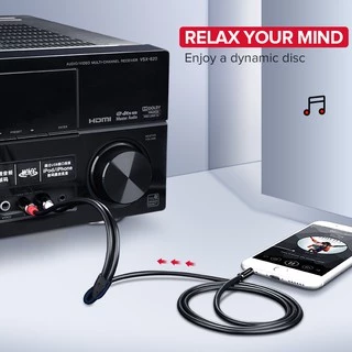 Ugreen สายสัญญาณเสียงสเตอริโอ เป็น 2rca วัสดุ PVC ยาว 3.5 มม.