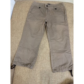 กางเกงสี่ส่วน cargo pants สีน้ำตาล