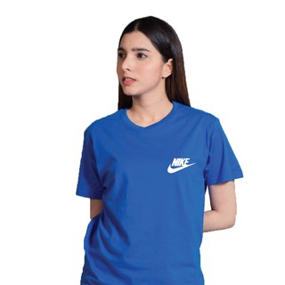 เสื้อ Nike (สีน้ำเงิน) เสื้อยืดแฟชั่น เสื้อคอกลม ผ้าcotton Fully comb 100% สวมใส่ได้ทั้งหญิงและชาย