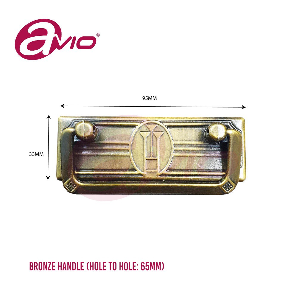 <WSL>Avio มือจับสีบรอนซ์คุณภาพ / โบราณ/ มือจับลิ้นชัก/ ตู้/HDL-K788-64-AB