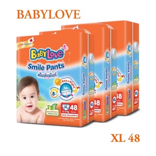 BABYLOVE SMILE PANTS กางเกงผ้าอ้อมเด็ก SIZE XL 48 ชิ้น