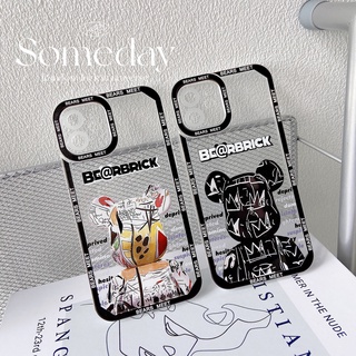 เคสโทรศัพท์มือถือแบบนิ่ม Tpu กันกระแทก กันรอยกล้อง ลายหมีโหด หรูหรา สําหรับ iPhone 11 12 13 pro max XS X XR XSMax 7 8 6 6s plus SE 2020