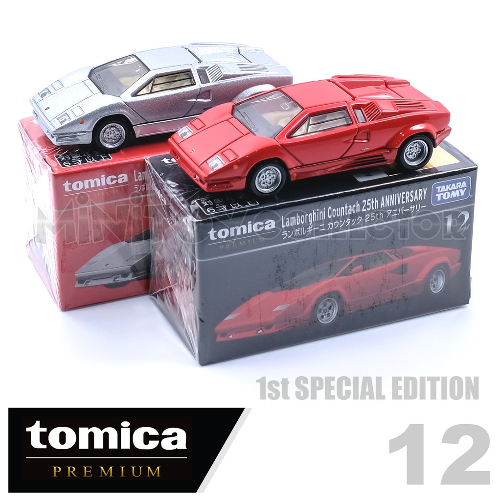 รถเหล็กTomica ของแท้ Tomica Premium No.12 Lambo Countach 25th Anniversary