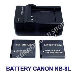 NB-8L / NB8L Battery and Charger For Canon PowerShot A2200,A3000 IS,A3100 IS,A3200 IS,A3300 IS Digital Cameras