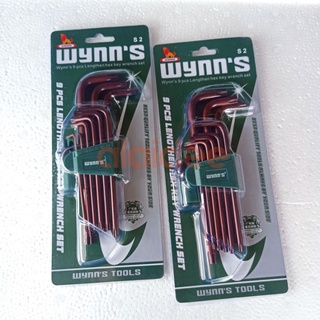 Wynns ประแจดาว ประแจหัวแฉก ยาวพิเศษ ใช้กับเครื่องเลื่อยยนต์และอื่นๆ 1 ชุดมี 9 ตัว แข็งแรงด้วยวัสดุเหล็ก S2