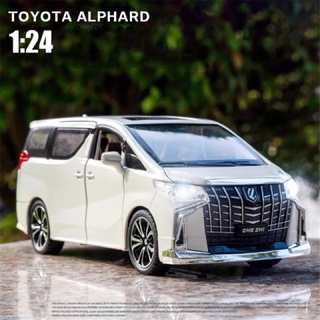 โมเดลเหล็ก 1:24 Toyota Alphard  มีไฟ มีเสียง [Che Zhi]