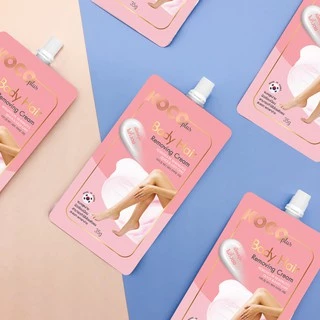 [ขายยกกล่อง] ครีมกำจัดขน KOCO plus Hair Removing Cream 1 กล่องมี 6 ซอง