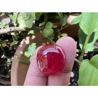 Lab Ruby 22x19mm 41 carats corundun Ruby