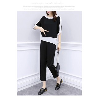 พร้อมส่ง+++ชุดเสื้อ+กางเกงแฟชั่นใส่สบายสไตล์สาวมั่น