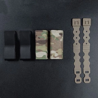Idogear กระเป๋านิตยสารยุทธวิธี แบบคู่ 9 มม. พร้อมช่องใส่แข็ง MG-F-04