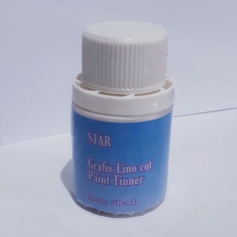 Lino Cut Wood Graphic Paint Thinner