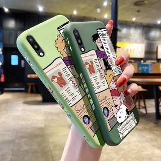 สำหรับ Samsung Galaxy M10 M20 M30 M30S M31 M51 M40 M21 Snoopy โทรศัพท์มือถือกรณี DROP Protection และ Light Liquid ซิลิโคนฝาหลัง Full เลนส์ป้องกันโทรศัพท์มือถือกรณีปลอก