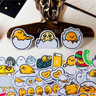 ★★★ Gudetama Q-8 สติกเกอร์ไดอารี่ รูปไข่ขี้เกียจ ★★★ สติกเกอร์ตกแต่งสมุดภาพ อัลบั้มแฟชั่น DIY 50 ชิ้น/ชุด