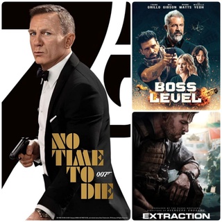 DVD หนังแอคชั่นใหม่ ☆NoTimeToDie☆BossLevel☆Extraction - มัดรวม 3 เรื่องสุดมันส์ #หนังฝรั่ง #แพ็คสุดคุ้ม