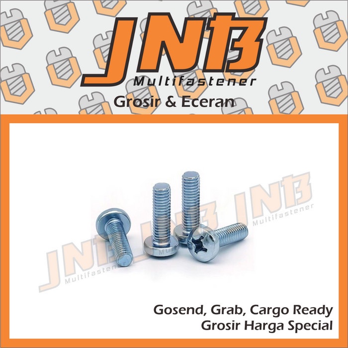 น็อต JP M 6 x 25 สลักเกลียว Philip M6 x 25mm