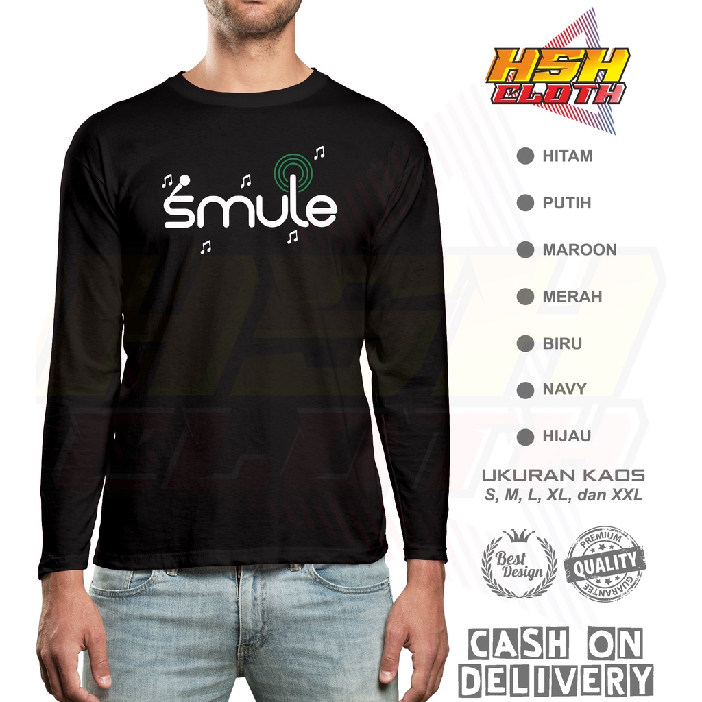ใหม่ เสื้อยืด Smule Distro เพลงแขนยาว ปรับแต่งได้ - HSHclothes