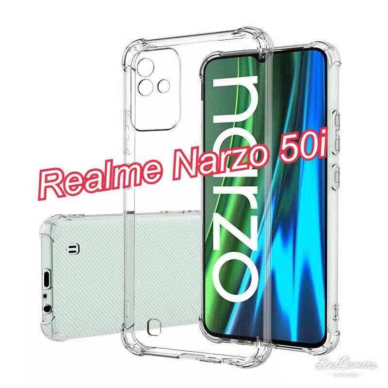 Realme Narzo50i(พร้​อมส่งในไทย)เคสTPUใสกันกระแทกแบบคลุมกล้องRealme Narzo 50i