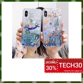 เคสโทรศัพท์พิมพ์ลายปลาโลมาประดับกากเพชร huawei y 7 pro/y9 2018/honor v 10/7c/9 lite/7s/enjoy 8