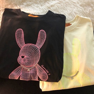 Necklace decoration plus-sized oversize womens clothing fat girl top loose Korean style all-match short-sleeved T-shirt