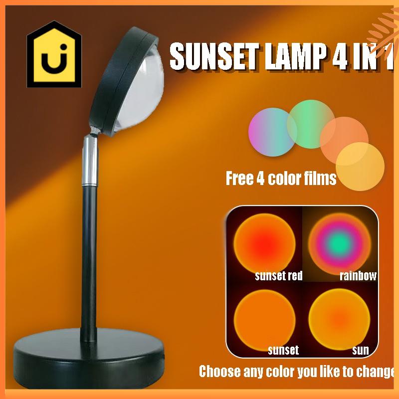 JYJ HL | 【Ship in 12hours】 Sunset Rainbow Lamp 180 Degree Rotation ...