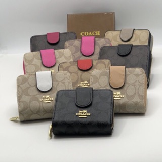 กระเป๋าสตางค์แบรนด์เนม coach รุ่นใหม่สวยมาก พร้อมส่งครบสีจ้า