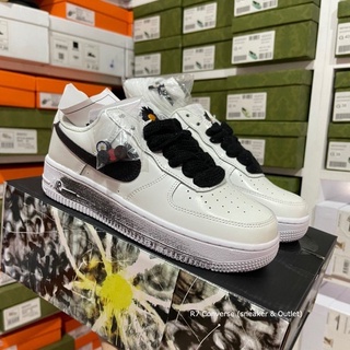 🚩 รองเท้า Air Force 1 Low x Peaceminusone สีขาว สินค้าพร้อมกล่องใบเสร็จ รองเท้าผ้าใบ