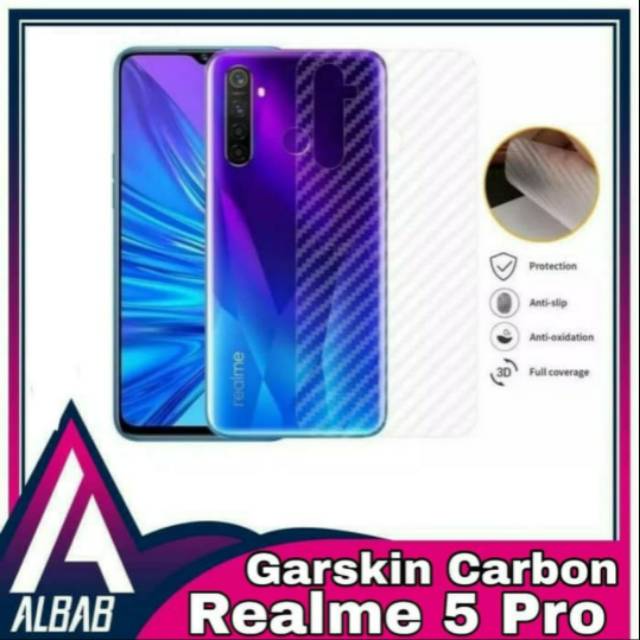 Garskin Carbon Realme 5 Pro / 9 Pro / 9 Pro Plus / 9i / C31 / C35 Back Screen Protector Skin