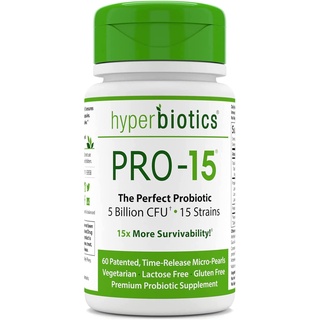 โปรไบโอติก Probiotic ยี่ห้อ PRO 15  Best Probiotic Supplement ขนาด 60 เม็ด