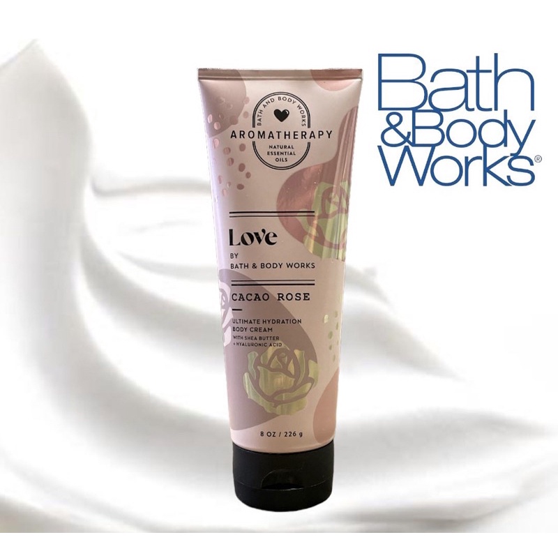 Bath and Body Works Aromatherapy Cacao Rose Body Cream 226g. ของแท้