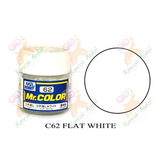 สีสูตรทินเนอร์ Mr.hobby Mr.color C62 Flat White 10ml