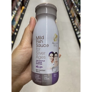 น้ำปลาแท้ สูตร 2 ตรา ปลาหมึก 180 Ml. Mild Fish Sauce For Silver Ages