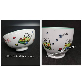 Vintage kerokeropi tea cup and bowl in 1990 เคโร๊ะชุดถ้วยชาและถ้วยข้าว