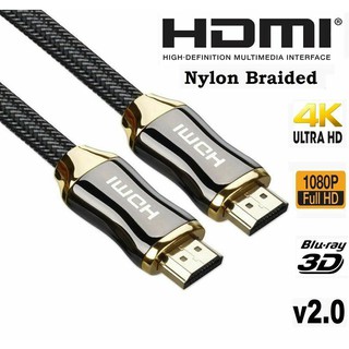 Braided Ultra HD HDMI Cable V2.0 High Speed Ethernet HDTV 2160p 4K 3D GOLD