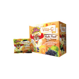 Vita-C Multi Fruit Flavors Gummy 20g ไวต้า-ซี มัลติ ฟรุต เฟลเวอร์ กัมมี่ 20 กรัม