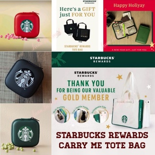 ✌️พร้อมส่ง✌️Starbucks Bag Starbucks Rewards New Year Gift  กระเป๋าผ้าสตาร์บัคส์ รีวอร์ด กระเป๋าสะพาย