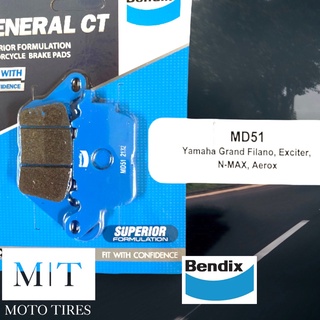 ผ้าดิสเบรค BENDIX MD51 YAMAHA Grand Filano Exciter N-Max Aerox