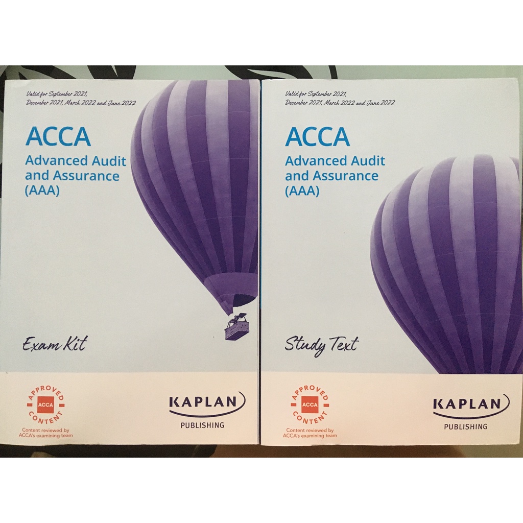 [Preloved] ชุดหนังสือสอบข้อความ ACCA Kaplan AAA Sept21-June22