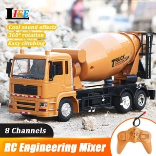 RC Engineering Series รถ Remote Crane Excavator Bulldozer Dump Mixer รถบรรทุก Roller Tower ของเล่นรีโมทคอนโทรลรถสําหรับของขวัญเด็กของเล่นก่อสร้าง