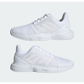 Adidas Courtjam Bounce Tennis Shoes รองเท้าเทนนิสสีขาว แบรนด์แท้ราคาพิเศษ