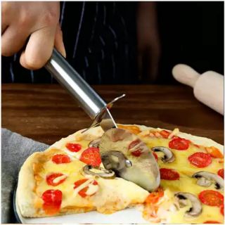 มีดตัดพิซซ่า แป้ง พาย แสตนเลส 1ชิ้น pizza cutter