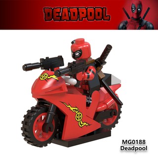 Mg0188 บล็อคตัวต่อเลโก้ ซุปเปอร์ฮีโร่ Deadpool Marvel ของเล่นสําหรับเด็ก