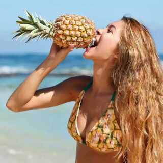 พร้อมส่ง s !! Pineapple bikini