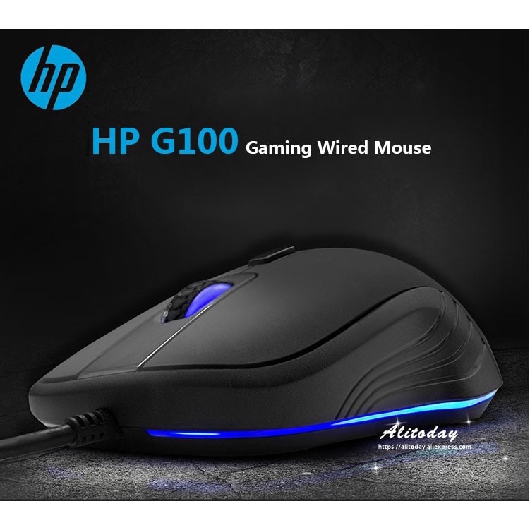 เมาส์ USB MOUSE HP (G100) BLACK เมาส์ ประกัน 2Y เม้าท์เกมส์