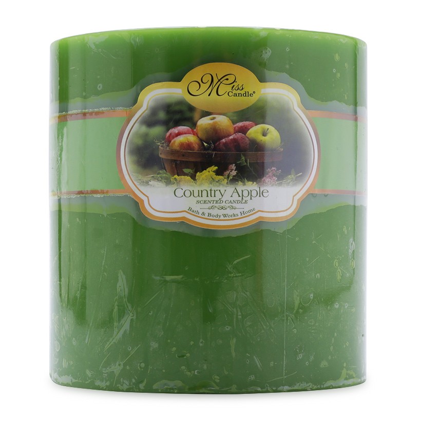 เทียนหอมทรงกลม D10H10 Miss Candle FtraMart EDC0603 (สีเขียว)