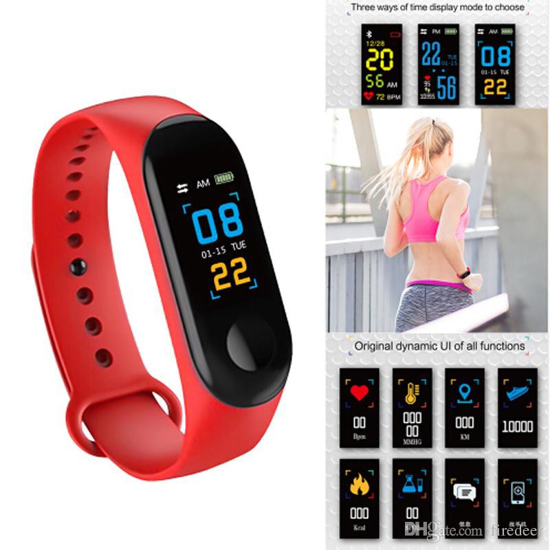 Sale Payday นาฬิกา Smart Watch M3 Red สีแดง วัดหัวใจ วัดความดัน วัดการวิ่ง เดิน แจ้งเตือนการโทรเข้า ข้อความ
