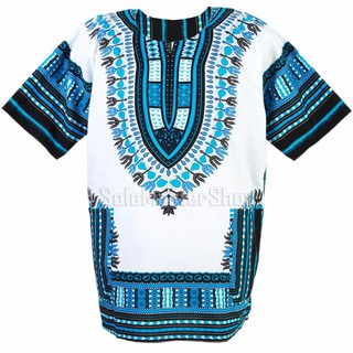 Dashiki African Shirt Cotton Hiphop เสื้อจังโก้ เสื้ออินเดีย เสื้อแอฟริกา เสื้อฮิปฮอป เสื้อโบฮีเมียน ad15c