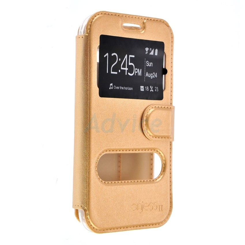 Case เคสมือถือแบบฝาเปิด - ปิดGALAXY J1 Mini SSJ1M-2A (Gold)