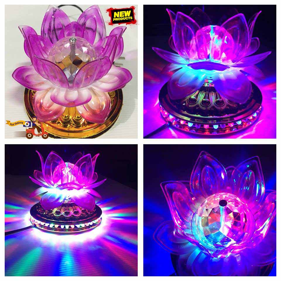ไฟดิสโก้เทค ไฟเทค ไฟเธค ไฟดิสโก้ ไฟปาร์ตี้ LED Lotus Lantern2 (ดอกบัวสี